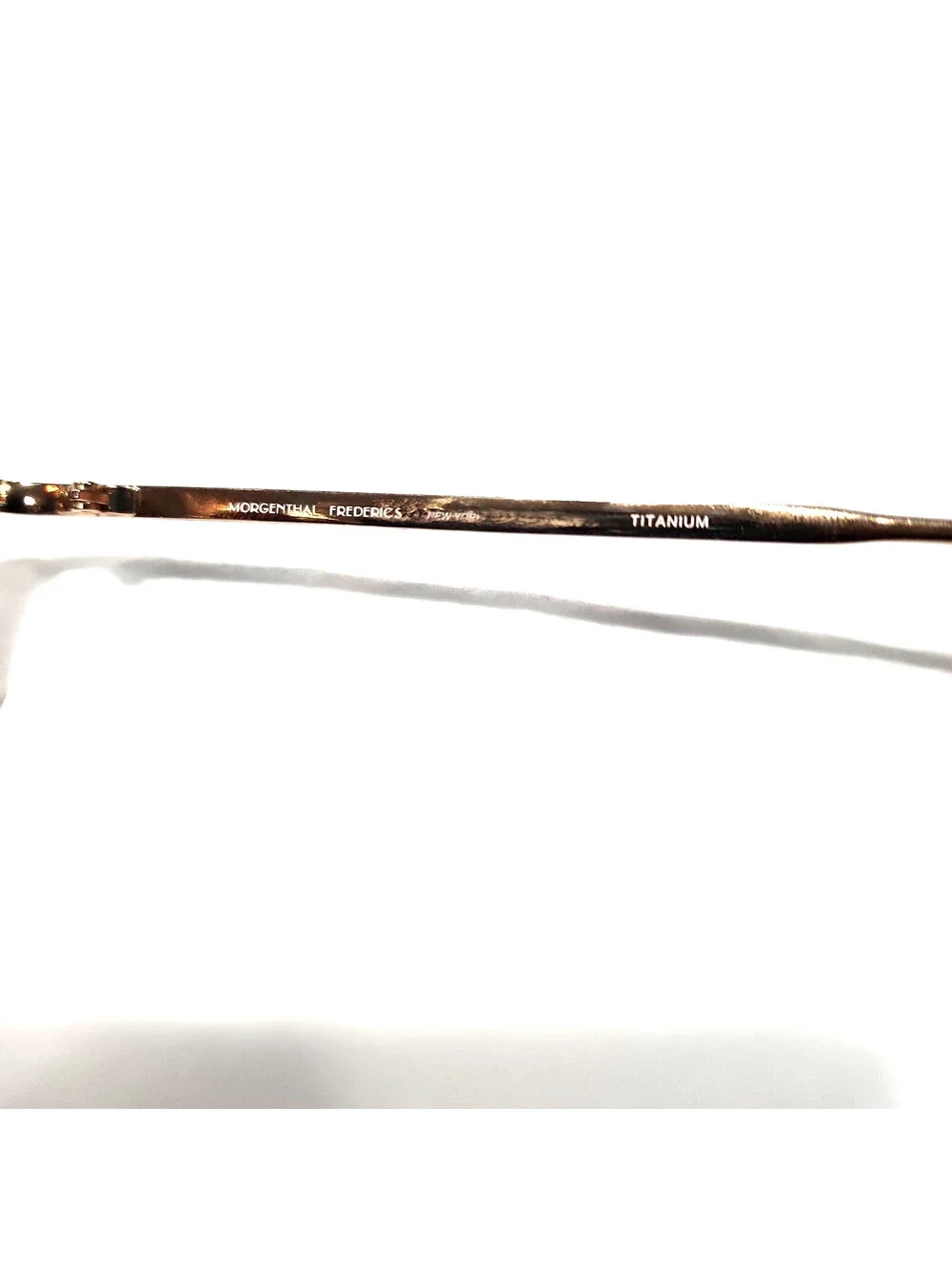 Morgenthal Frederics Apache No Lenses Gold Square Sunglasses Frame 57-16 140